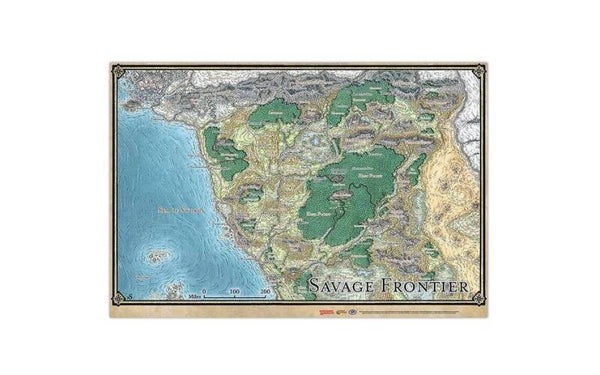 D&D - Savage Frontier Map 53 cm x 79 cm