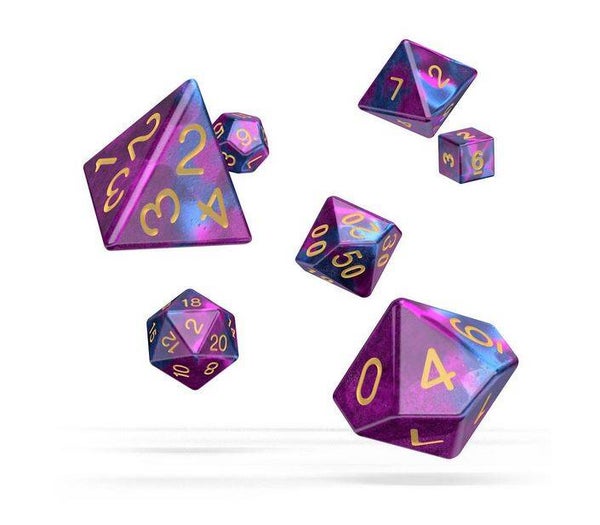 Oakie Doakie Dice Würfel RPG-Set Gemidice - Amethyst (7)