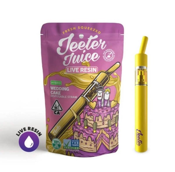 PLUMA DE WAX DESECHABLE - JEETER JUICE "Wedding Cake" (HÍBRIDA)