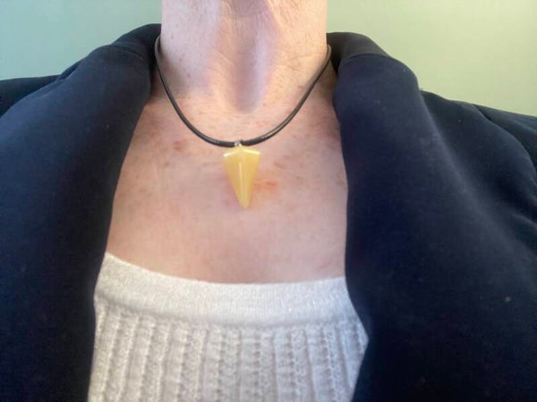 Ketting handgemaakt  geel