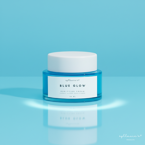 BLUE GLOW : Crème visage purifiante