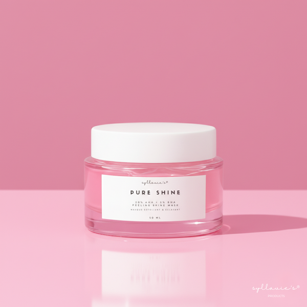 PURE SHINE : Masque Peeling Éclat aux 20 % AHA + 5 % BHA