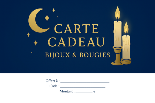 Carte Cadeau - Bijoux, Bougies