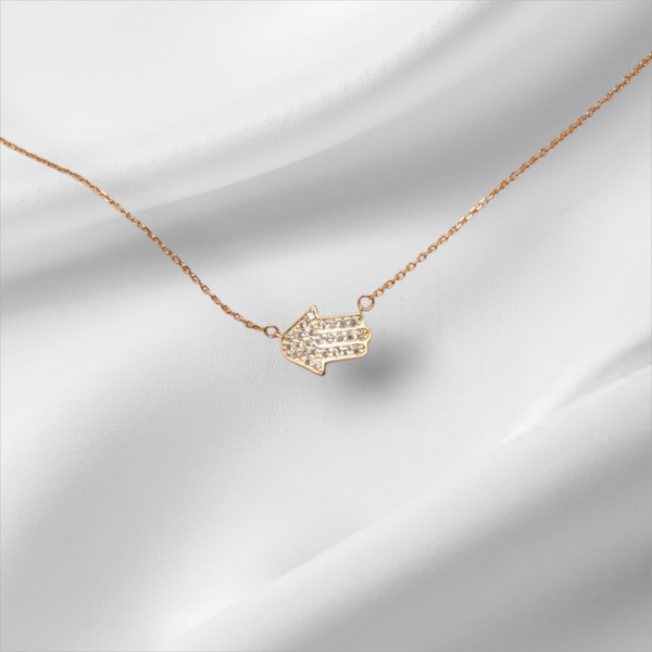 Collier main protectrice Plaqué Or
