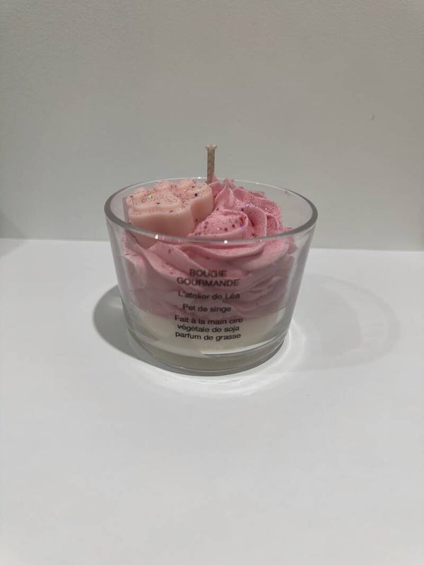 Bougie gourmande parfumée Pet de singe