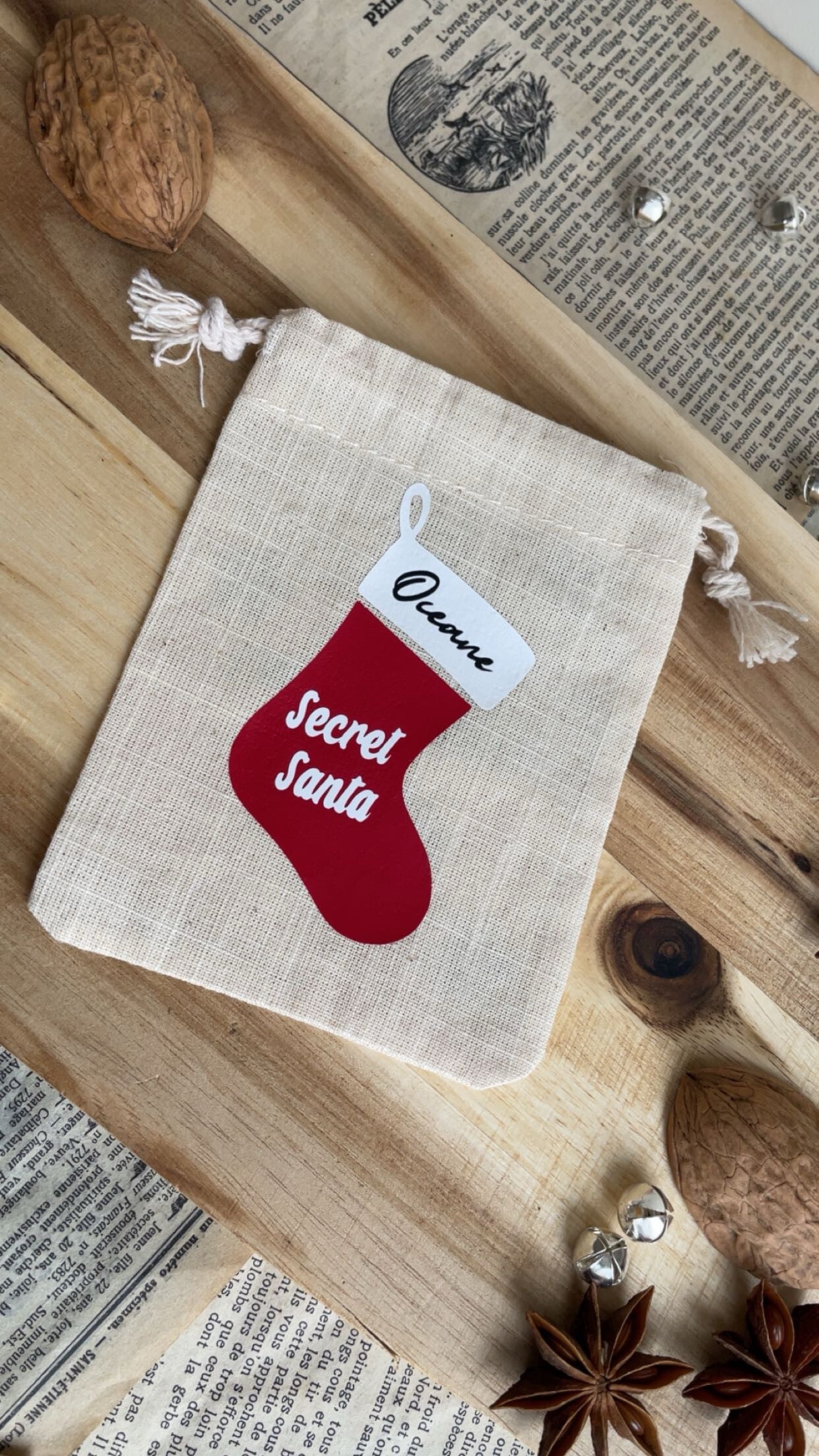 Mini Pochette de Noël  SECRET SANTA
