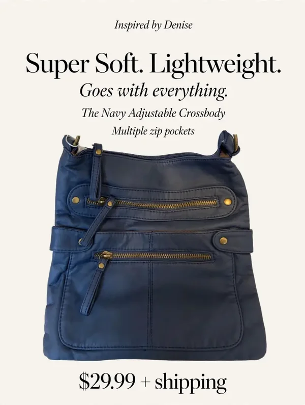 Bag - Scarleton Navy Zip Crossbody Bag