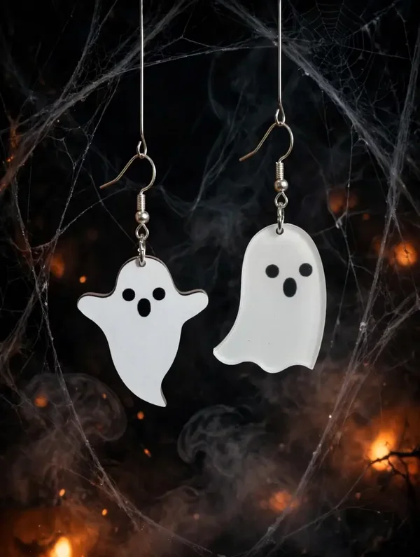 0238 Halloween - Ghost Earrings
