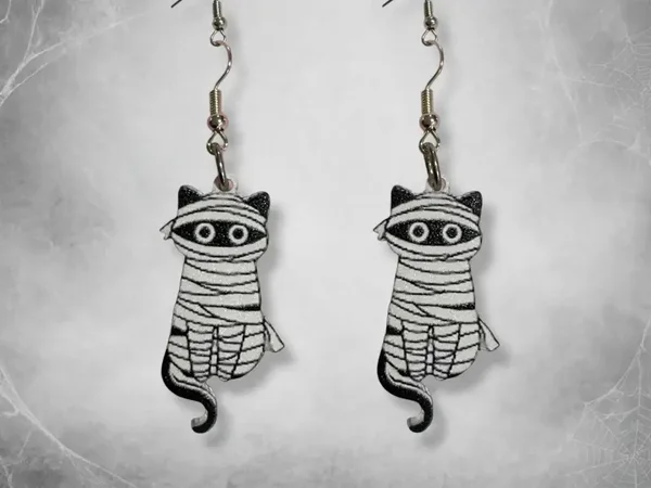 0246 Halloween - Mummy Earrings