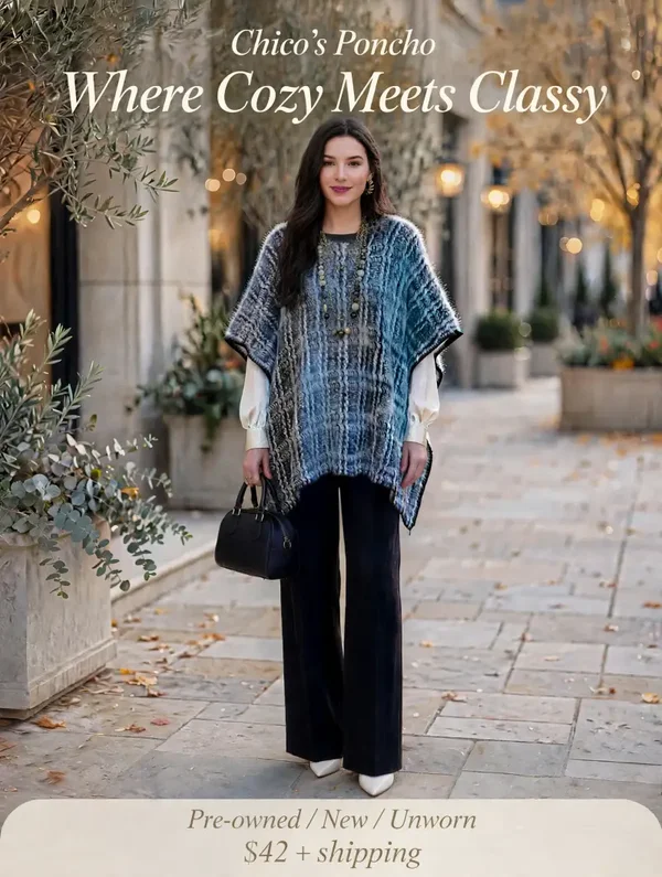 0247 Clothes - Chico’s Poncho