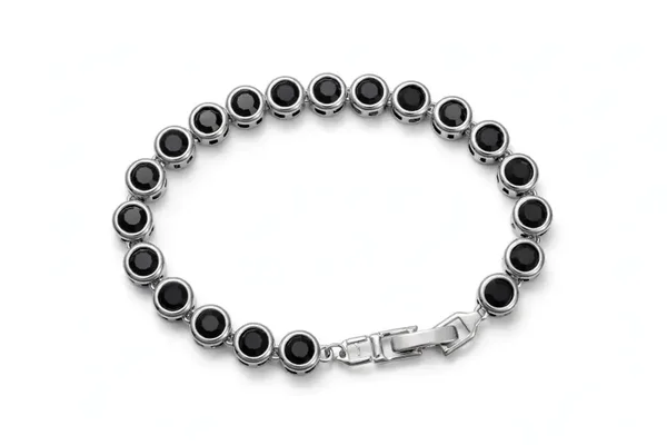 Jewelry - Black Bezel Tennis Bracelet