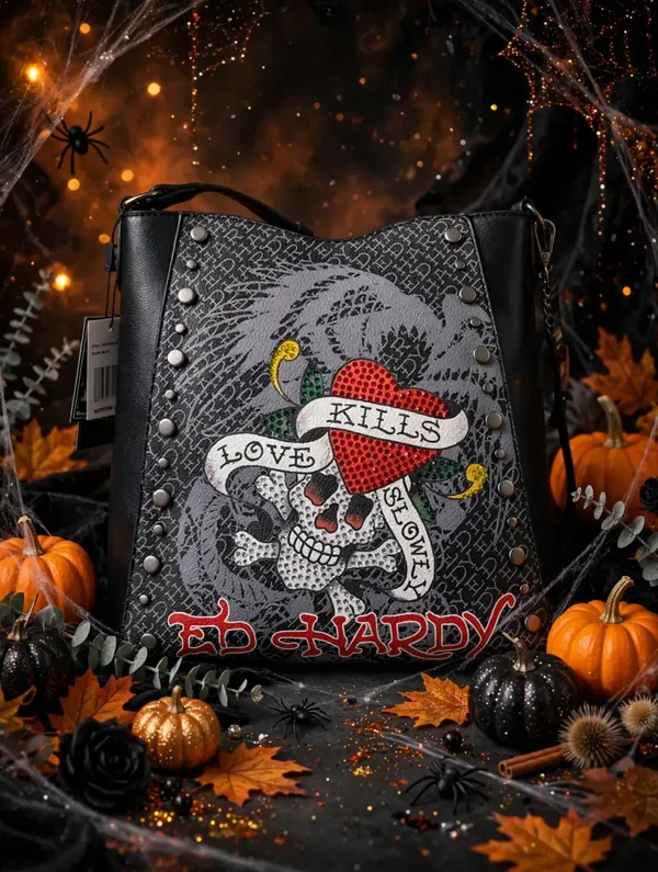 0367 0368 Bag -  Ed Hardy crossbody hobo bag