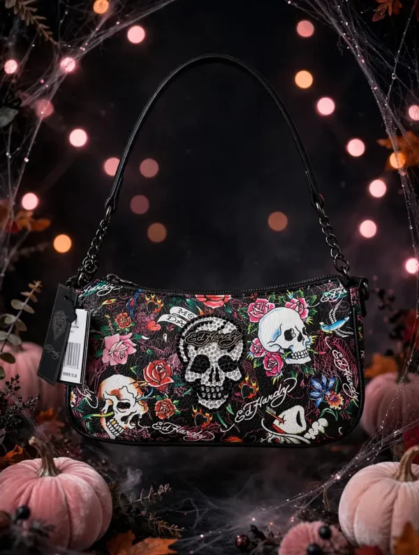 0370 Bag - Ed Hardy Shoulder Baguette Bag