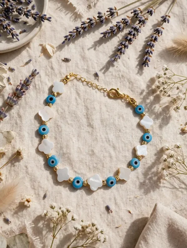 0376 Jewelry - Evil Eye Flower Bracelet –