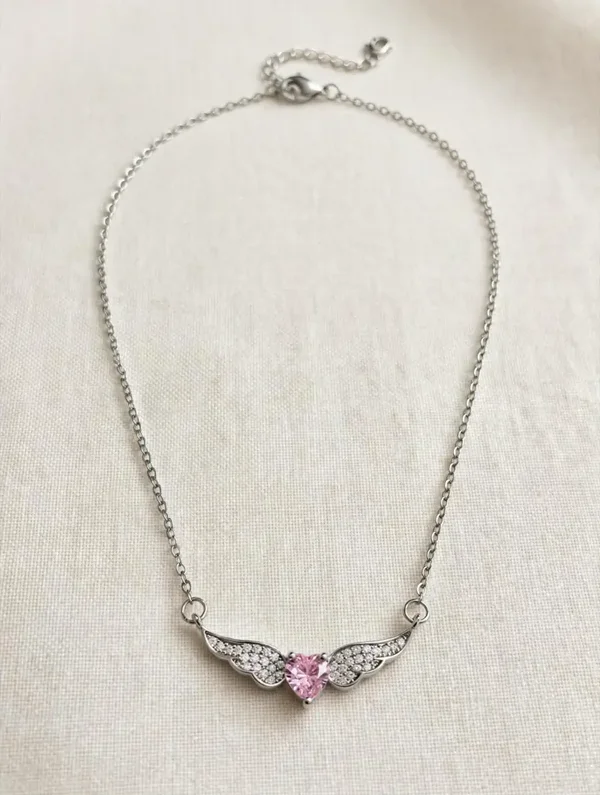 0419 Jewelry - Silver Angel Wings Necklace