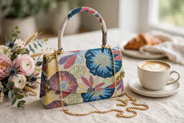 0493 Bag - Garden Tapestry Mini Top-Handle Bag