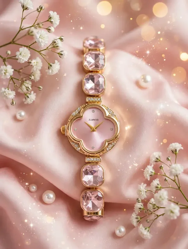 0543 watch - Pink Gem Bracelet Watch