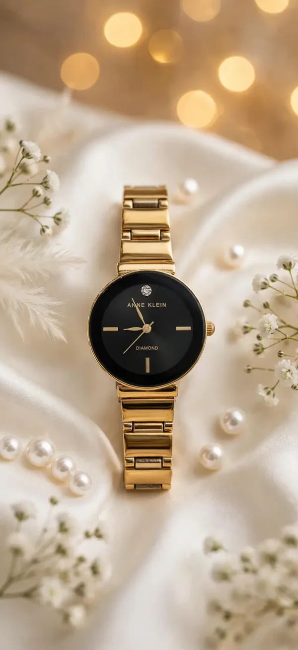 0541 Watch - Anne Klein Diamond Women’s Quartz Gold-Tone Bracelet Watch