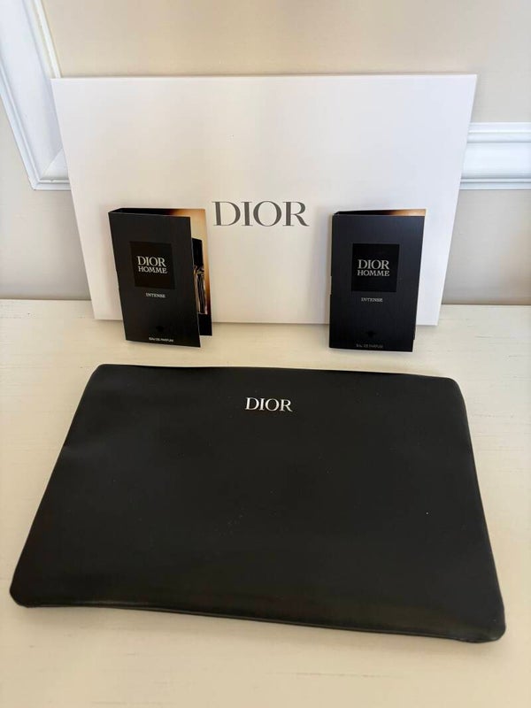 Pouch - Dior Black Zip Clutch Pouch with Box