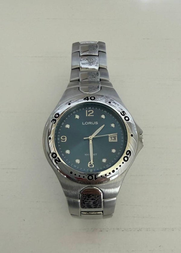 Watch - Lorus Quartz Bracelet Watch Blue Dial Arabic Numerals