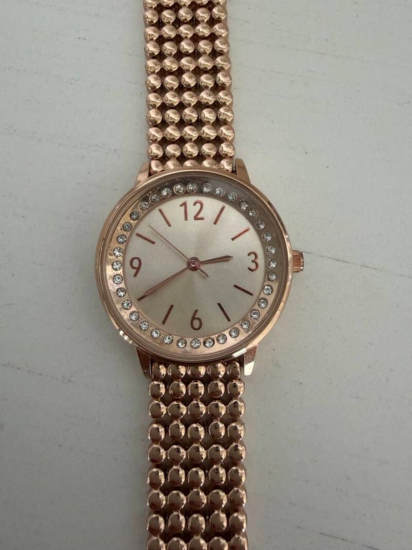 Watch - Charter Club Women’s Quartz Rose Gold Crystal Bezel