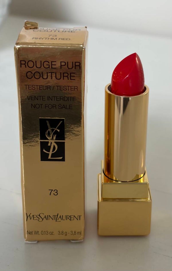This & That - Yves Saint Laurent Rouge Pur Couture Lipstick 73 Rhythm Red Satin Tester 0.13 oz