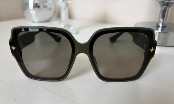 Sunglasses - Fashion  Inspired  Oversized Square Sunglasses Green Plastic Gray Gradient
