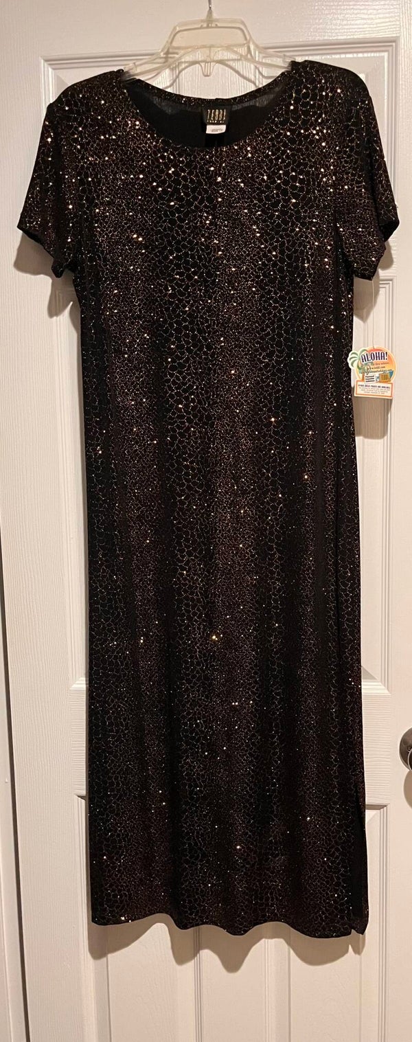 Clothing - Long dress black & gold for women wedding party cocktail