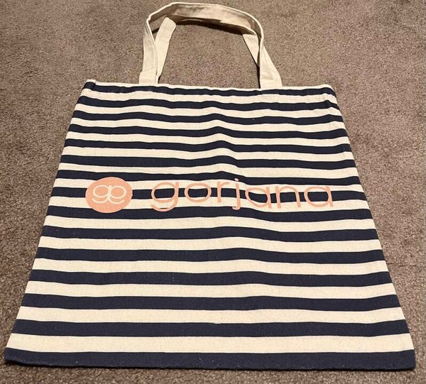 Tote - gorjana Striped Tote Reusable Shopping Bag 15x14 in