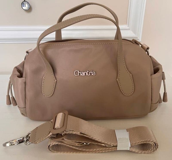 Bag - Chantria Beige Rectangle Top Handle Bag