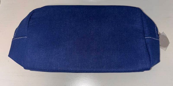 Pouch - Giorgio Armani Blue Zipper Makeup Bag/Toiletry Case for her/him