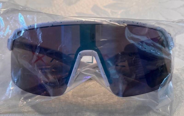 Sunglasses - SolarX Shield Cycling Sunglasses White Frame UV400