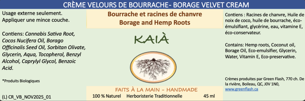 Crème velours de bourrache - Borage Velvet Cream