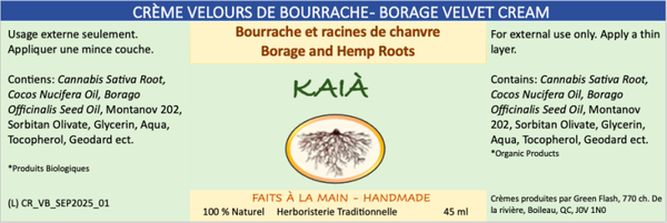 Crème velours de bourrache - Borage Velvet Cream