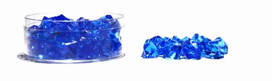 Blue Plastic Gem Stones