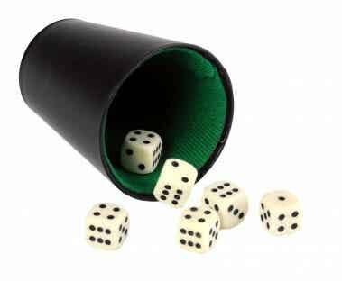 Pokerbeker Kunstleer