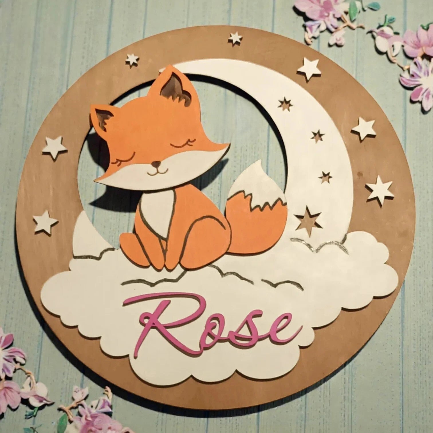 Décoration murale chambre enfant et bébé en bois