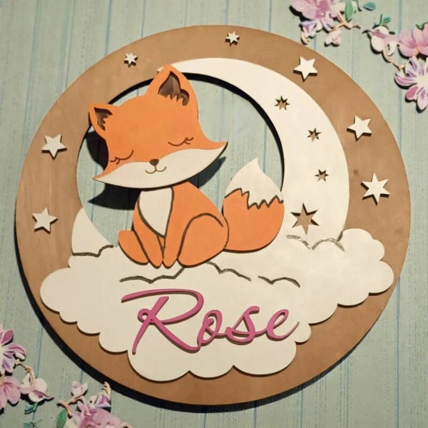 Décoration murale chambre enfant et bébé en bois