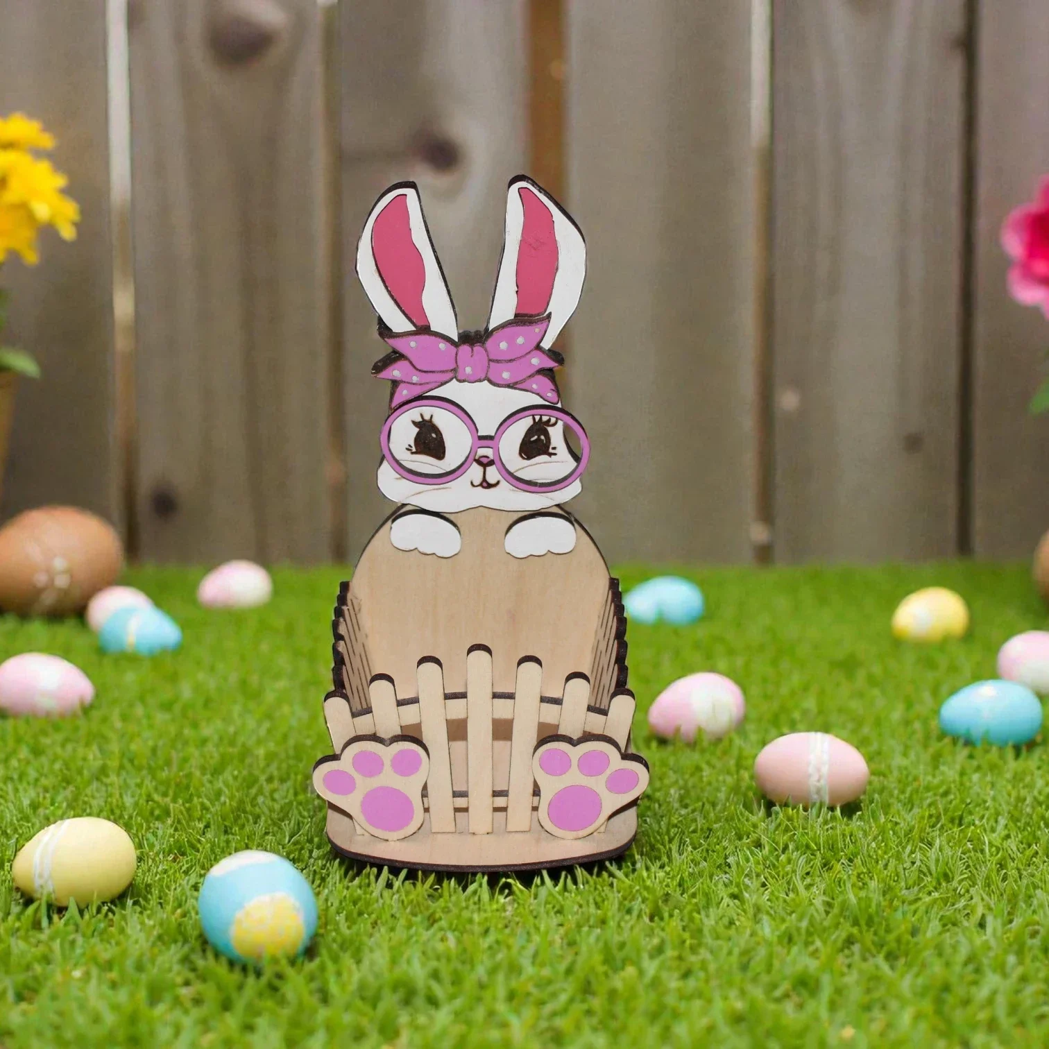 Lapin de Pâques a Lunette Ronde