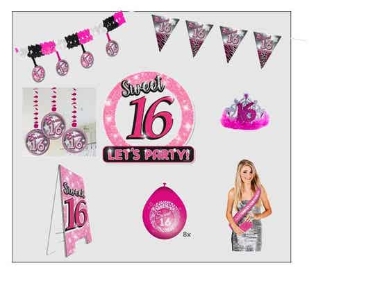 feestpakket sweet sixteen