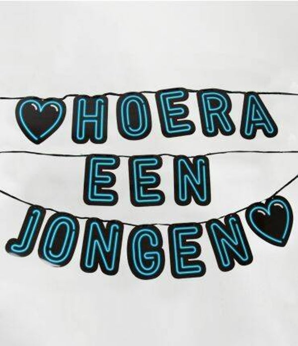 letterslinger hoera een jongen
