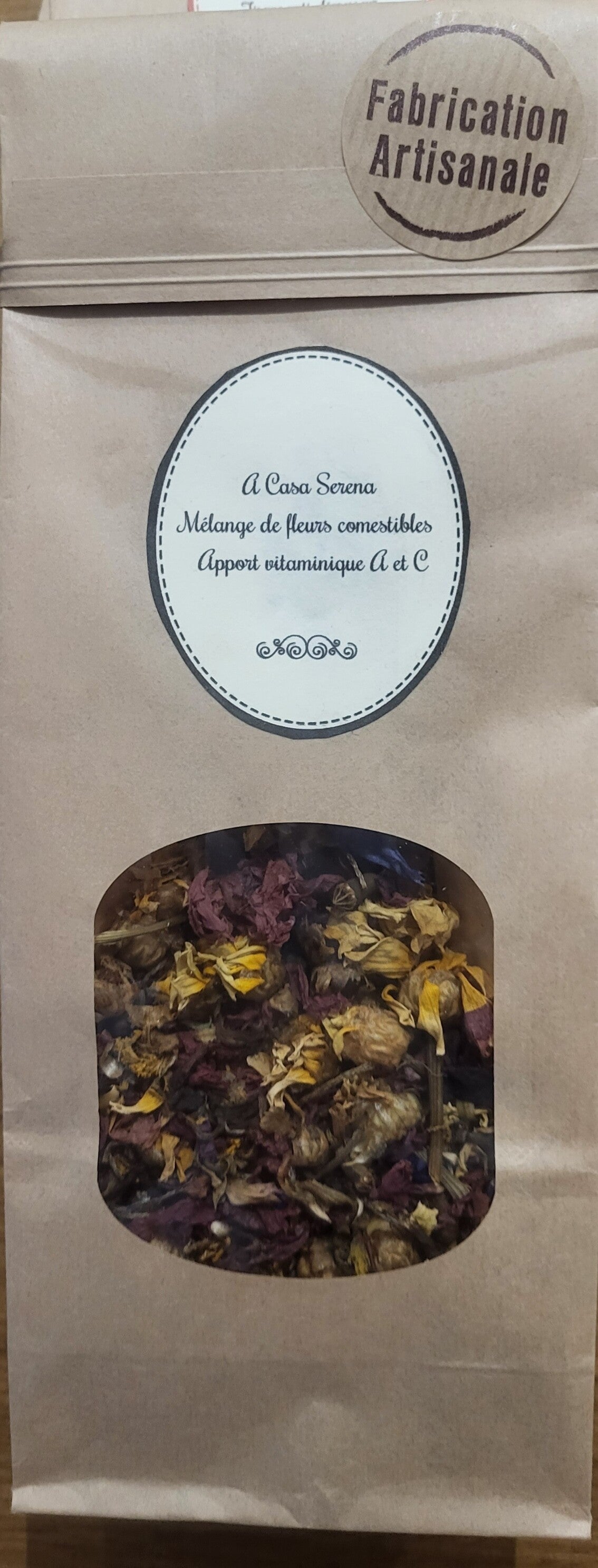 Infusion vitaminique de fleurs comestible