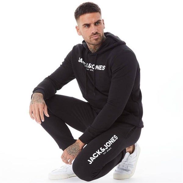 JACK & JONES Mens Bank Tracksuit Black