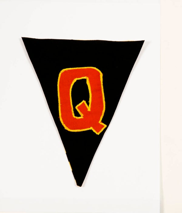 Black Flag Red Letter Q