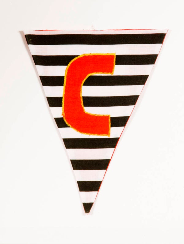 Black and White striped Flag C