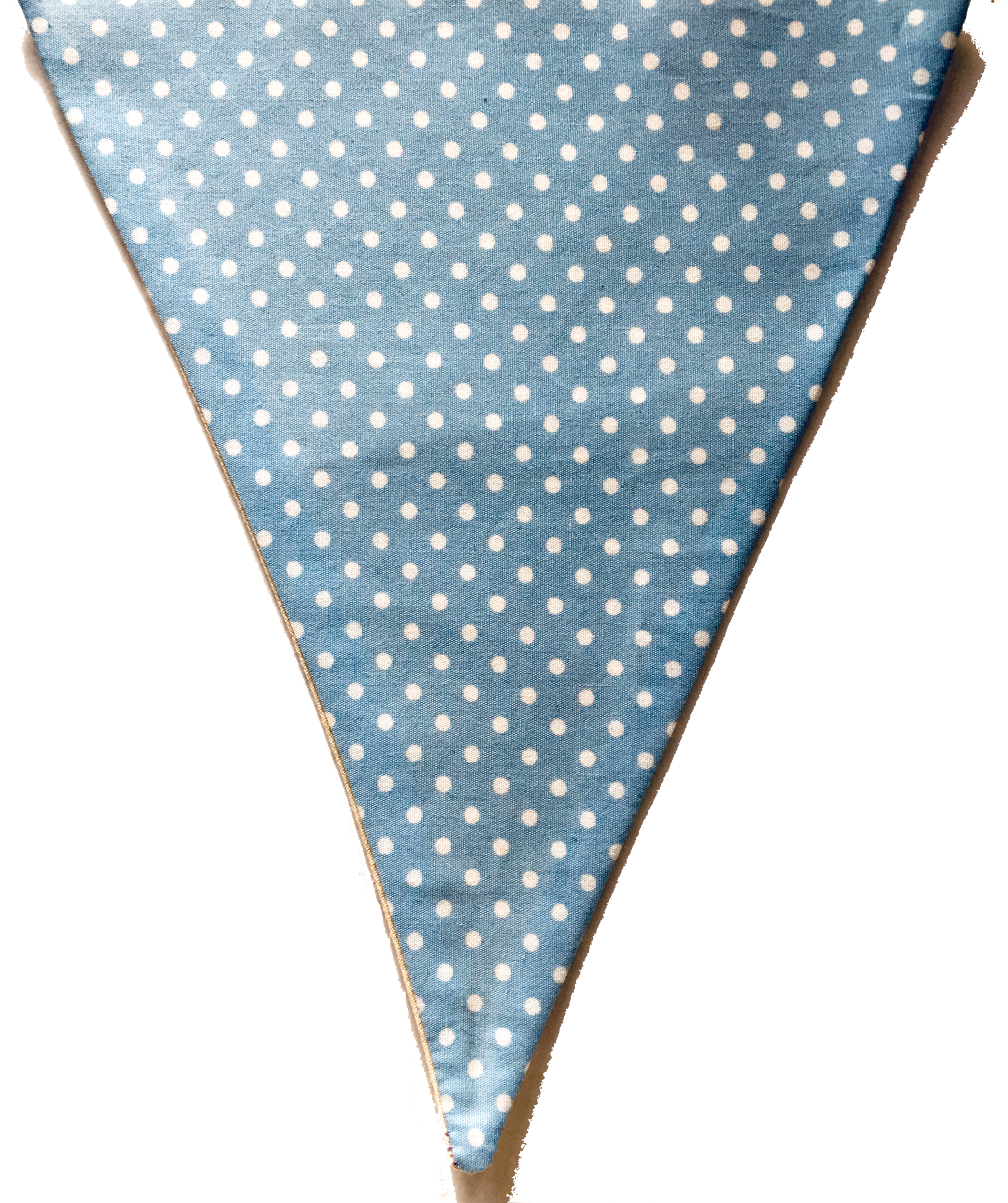 Pale Blue Spotty Plain Flag
