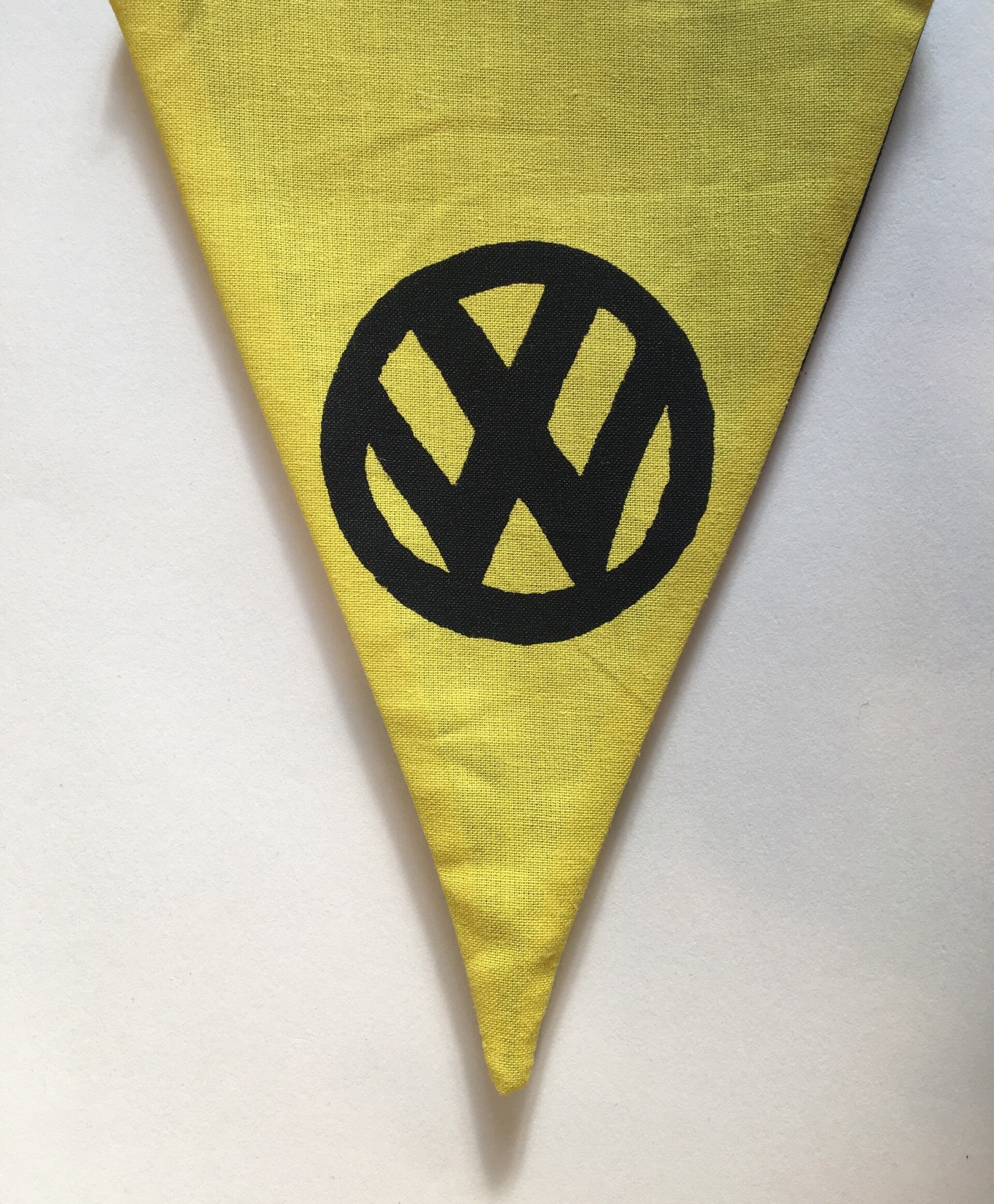 Yellow Flag Black VW logo