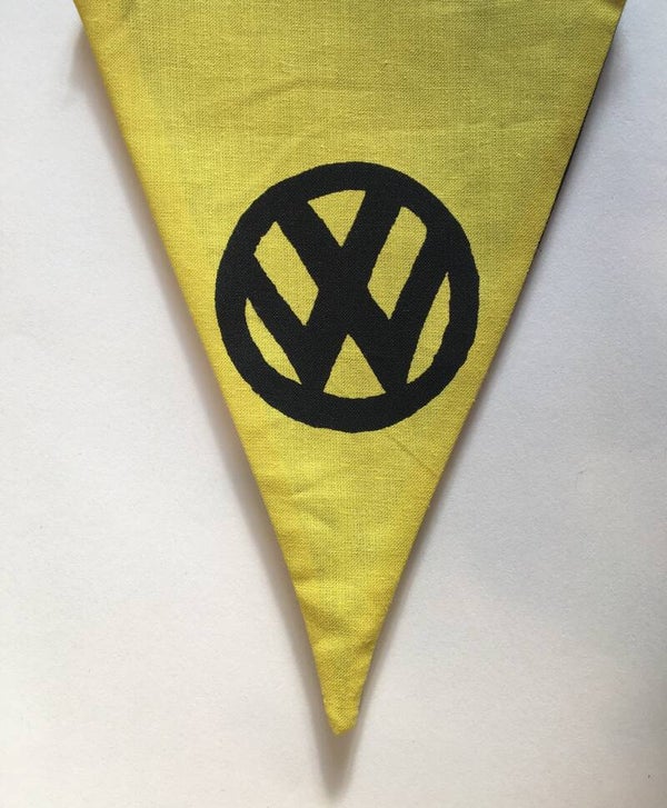 Yellow Flag Black VW logo