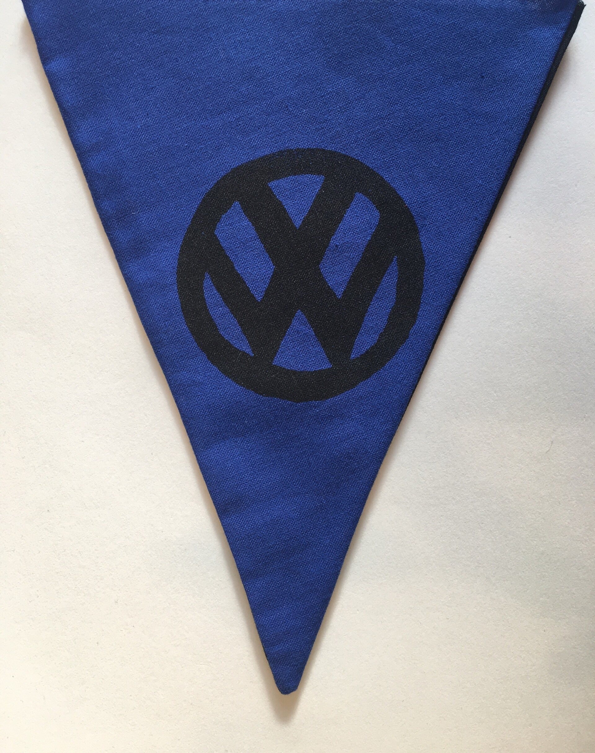 Royal Blue Flag Black VW logo