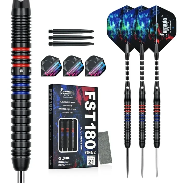 Formula FST180 Gen2 Black-Red-Blue Steeldarts